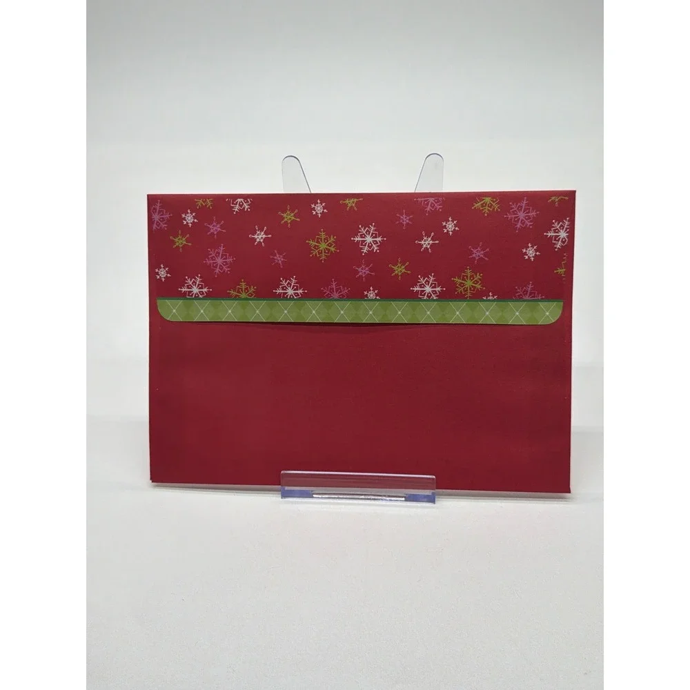 Hallmark Expressions Christmas Card 3D Cupcakes Red Bow Tinsel 1SAM 711-0